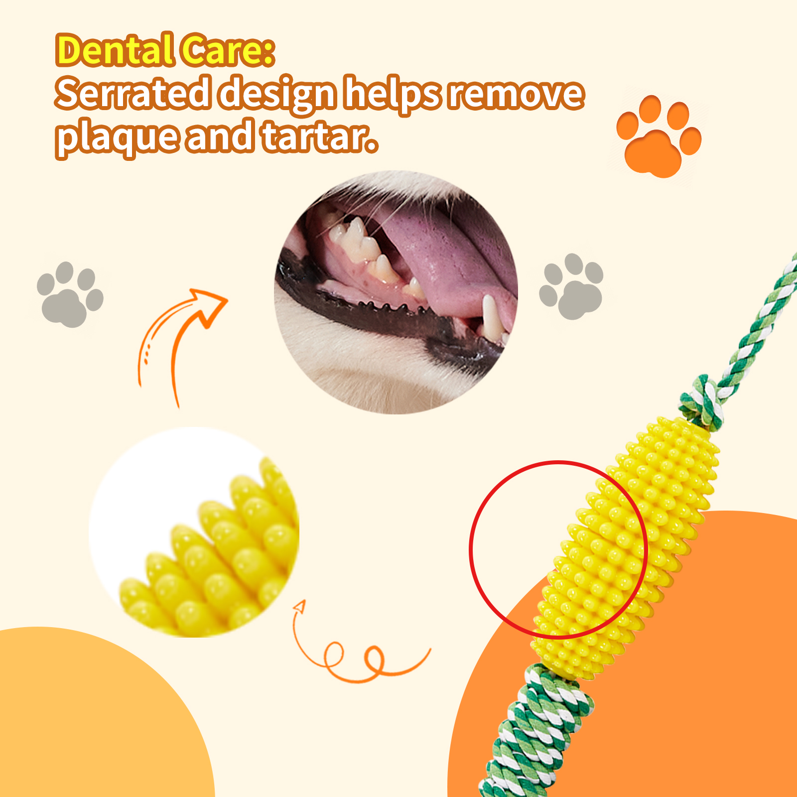 Cepillo Dental Interactivo para Perros con Juguetes de Maíz para Cerdos Agresivos — imagen 5