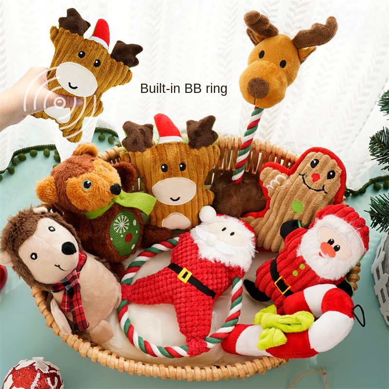 Plush cat vocalizes resistant to biting and grinding teeth to relieve boredom dog and cat toy products — image 2