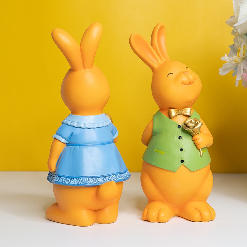 Decoraciones artesanales de resina para terrario de conejo — imagen 8