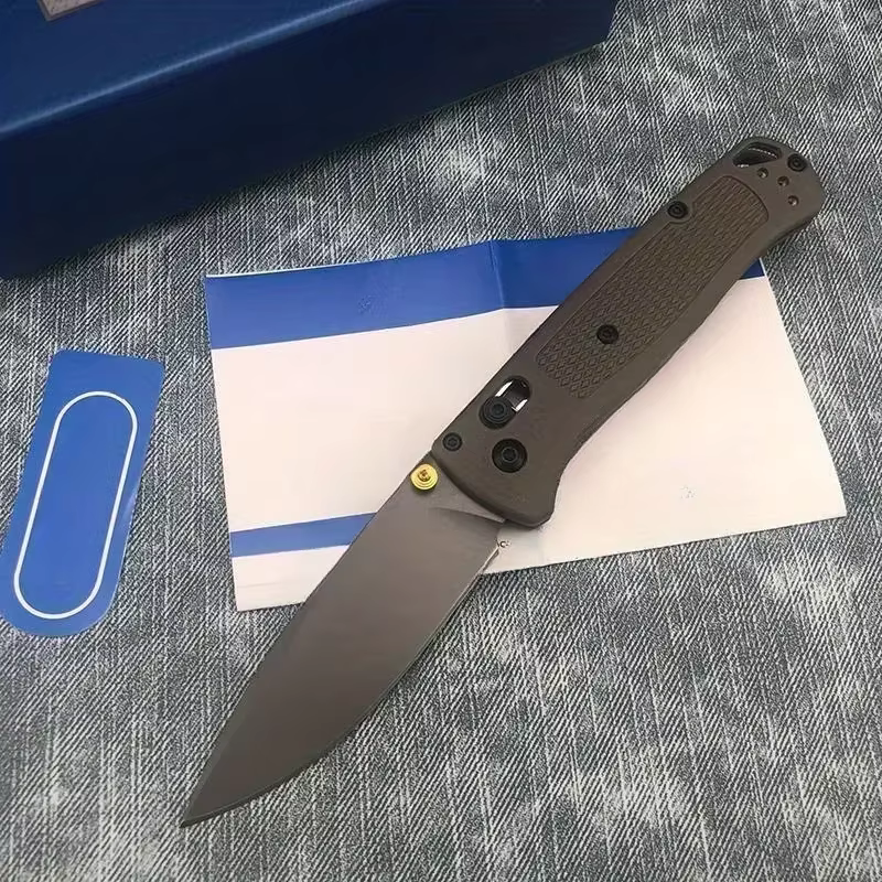 535 EDC Manual Open Folding Knife Landing Blade Flat Blade Satin Nylon Fiber Handle Used for Daily Carrying and Camping Knives — image 2