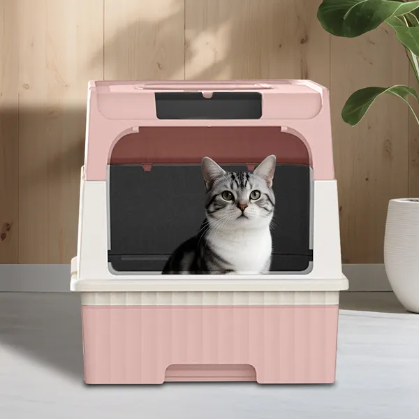 PinkMagic Cube - Caja de Arena para Gatos Inteligente: Libre Manos, Vida Pura y Limpieza Automática, Diseño Silencioso, Preferido para Familias con Múltiples Gatos — imagen 3