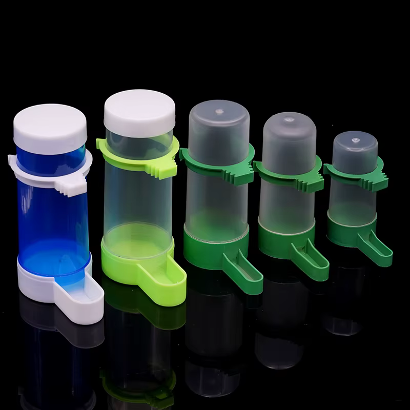 Sistema Automático de Bebederos para Pájaros y Loros - Botellas y Tazas para Alimentación — imagen 2