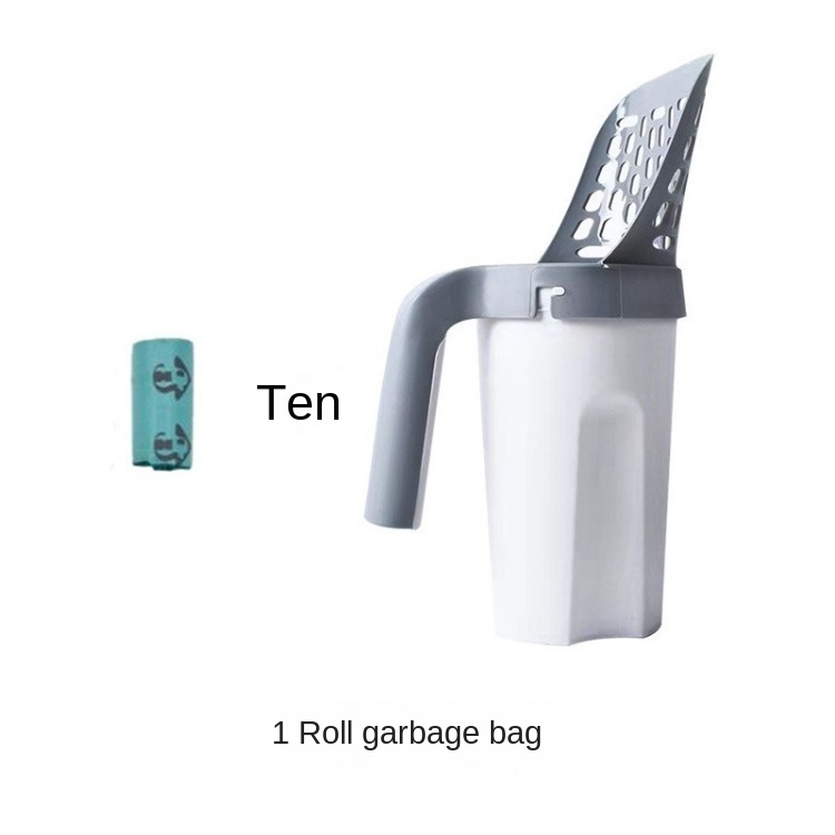 One piece cat litter scoop detachable large capacity filter cat litter scoop cat and dog dropper — image 3