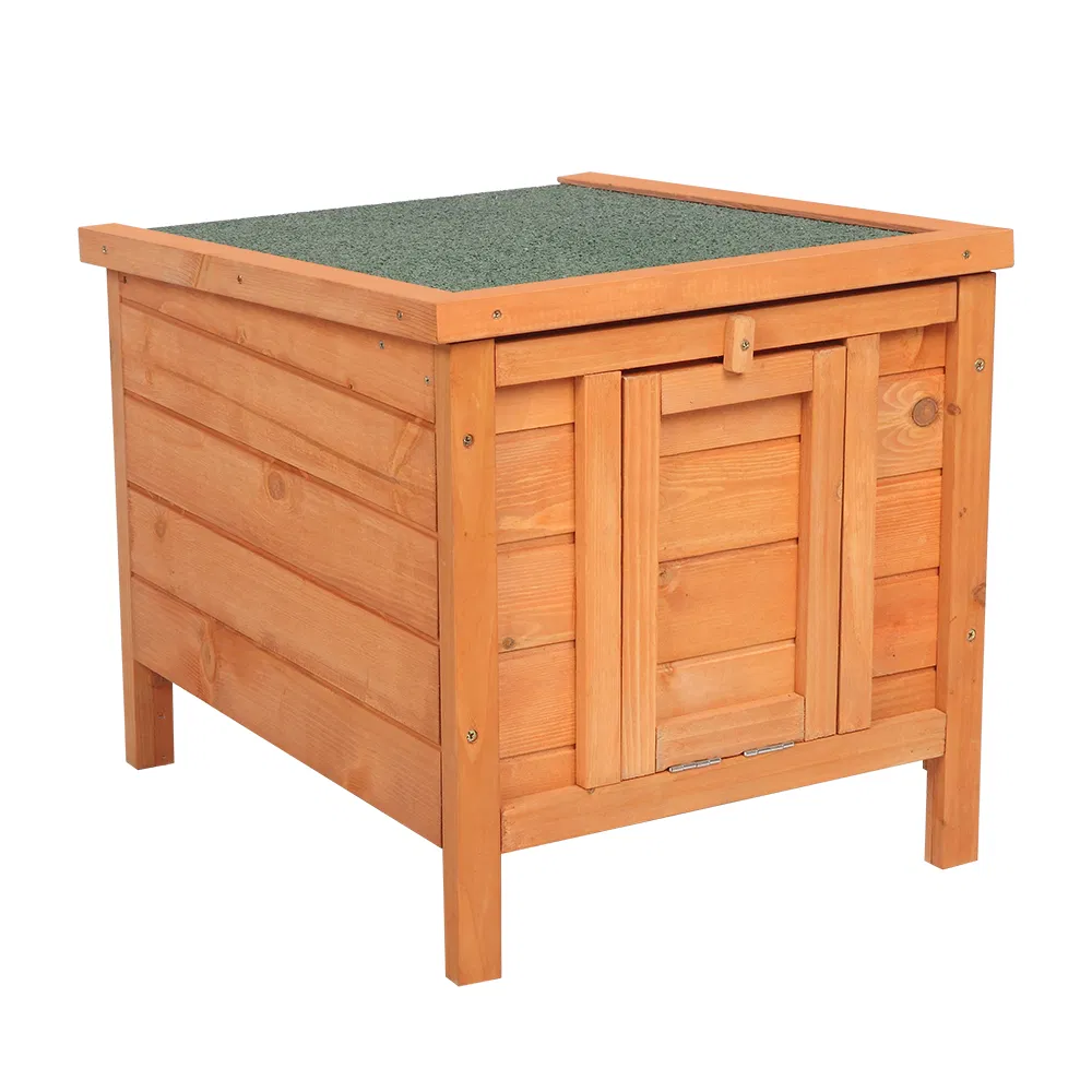 20-inch removable roof, waterproof, green asphalt roof, cedar wood, wooden chicken and rabbit cage — image 16