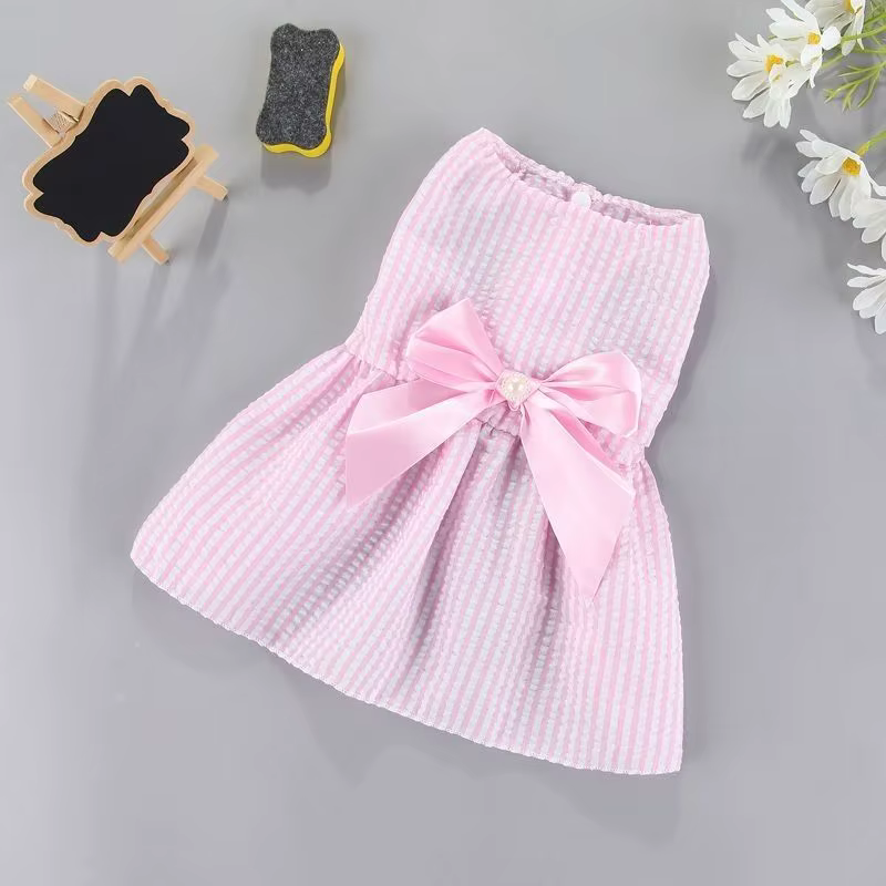 Ropa de Mascotas: Vestido Floral para Perros Pequeños y Gatos - Accesorios Cutenos para Verano — imagen 4
