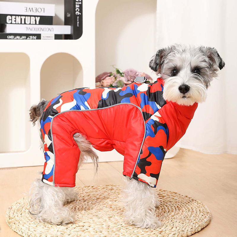 Chaquetón de invierno para perros y gatos, impermeable y reflejante con D-ringen para pequeños y medianos canes, bulldog y pug — imagen 5