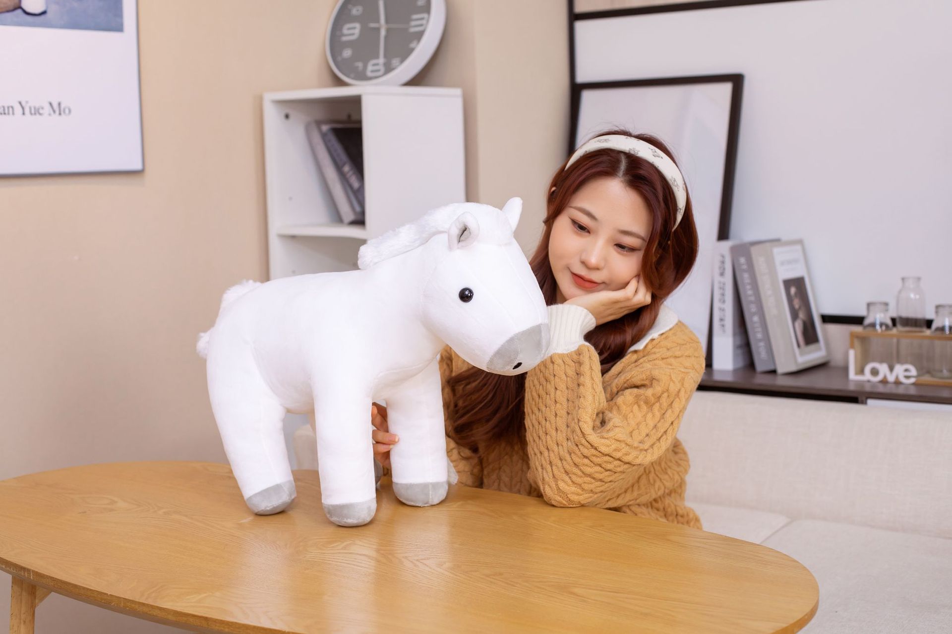 Muñeca de Pajaro Sentado de Peluche de Cabello Creativa Cojín — imagen 7
