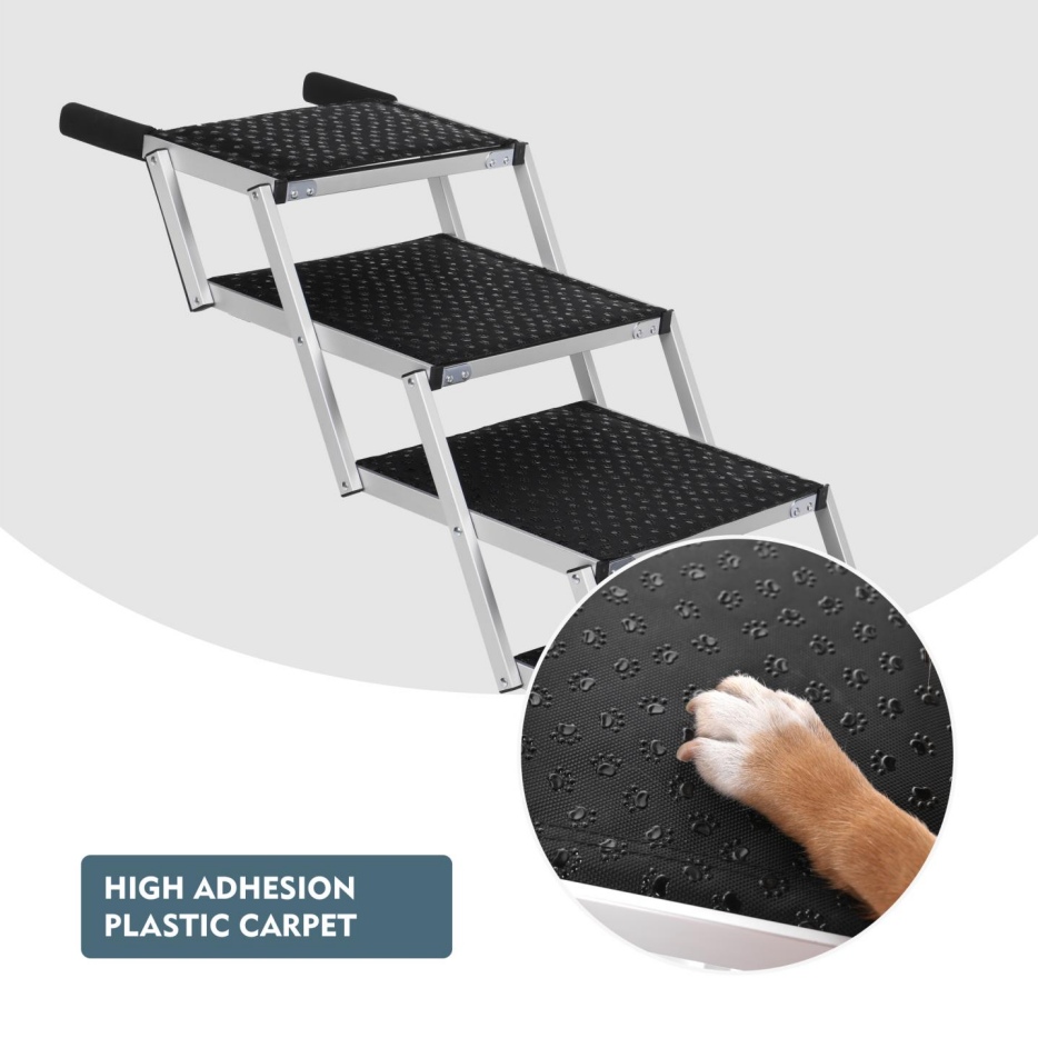 Paso de Perro Plegable para Vehículos, Accesorios Portátiles para Perros Grandes con Superficie Antideslizante y Diseño Reforzado, Ligero pero Resistente hasta 250lbs — imagen 9