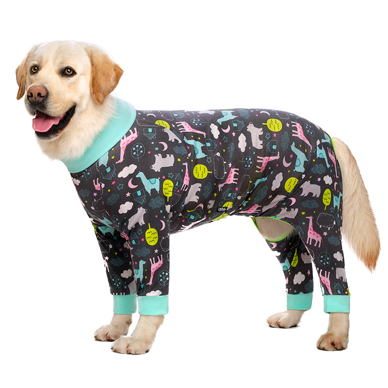 Medium and large dog pet clothing thin design belly protection weaning and sterilization suit — image 12