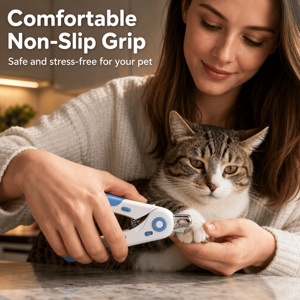 Pet Nail Clippers For Cats & Dogs, Professional Upgraded Pet Nail Trimmer With Safety Guard, Non-Slip Handle, Pet Grooming Tool For Small Medium Pets — image 6