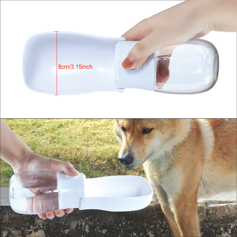 Botella de Agua para Perros 300ML con Filtro, Vaso Portátil Plegable para Mascotas, Ideal para Paseos — imagen 2