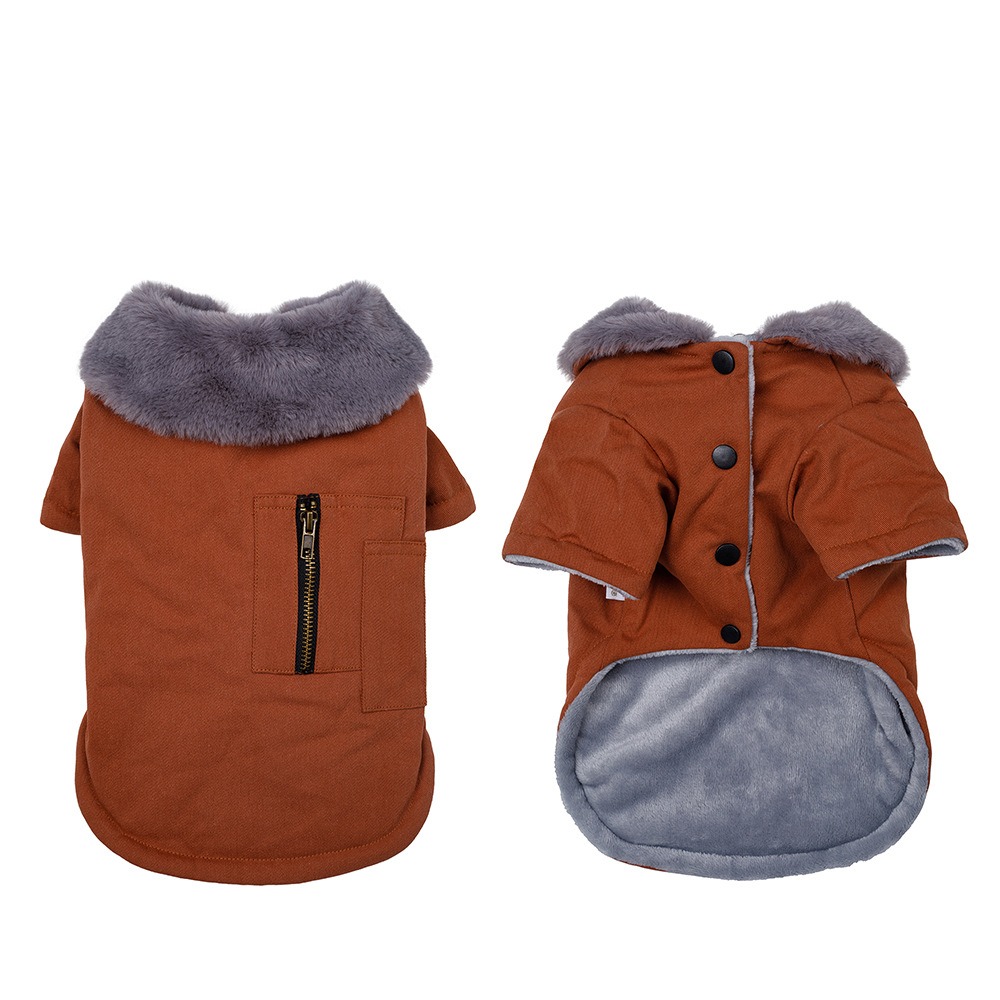 Pet Dog Clothes Warm and Thickened Autumn and Winter Two legged Teddy Bears Pomeranian Schnauzer Small Dog Vest — image 19