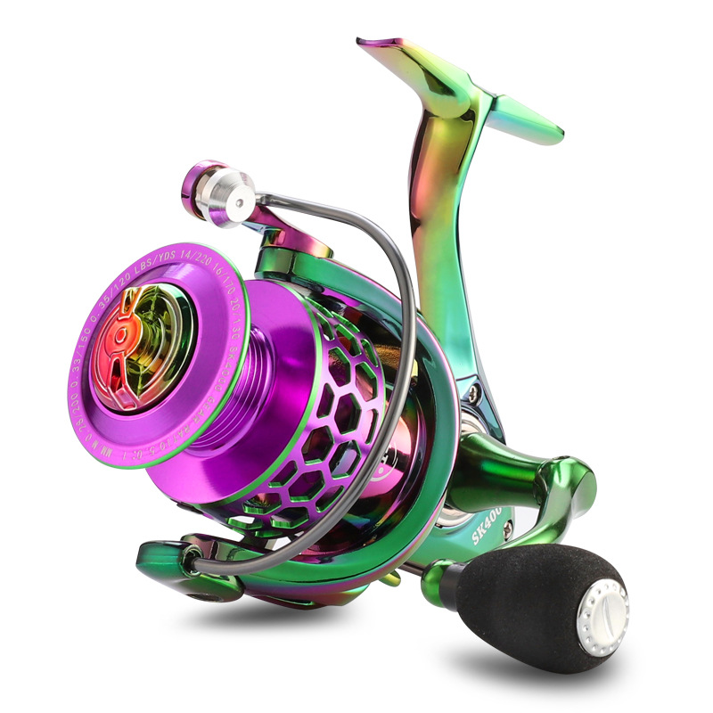 Rueda Giratoria Colorida para Cazadores de Pescado con Hoyo de Miel y Taza para Hilo — imagen 4