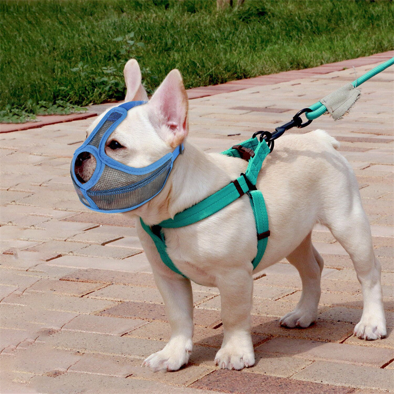Bulldog Muzzle Pet Dog Muzzle Anti-Bite Anti-Random Eating Mask — image 3