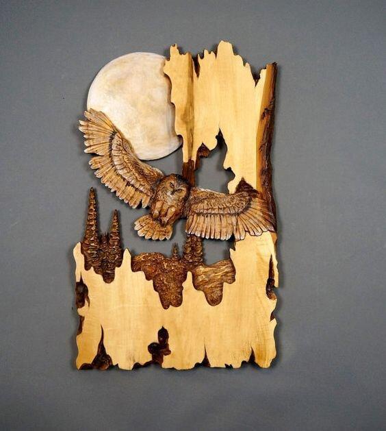 Regalo de Aniversario Artesanía Tallada de Animal Regalo para Colgar en la Pared — imagen 10