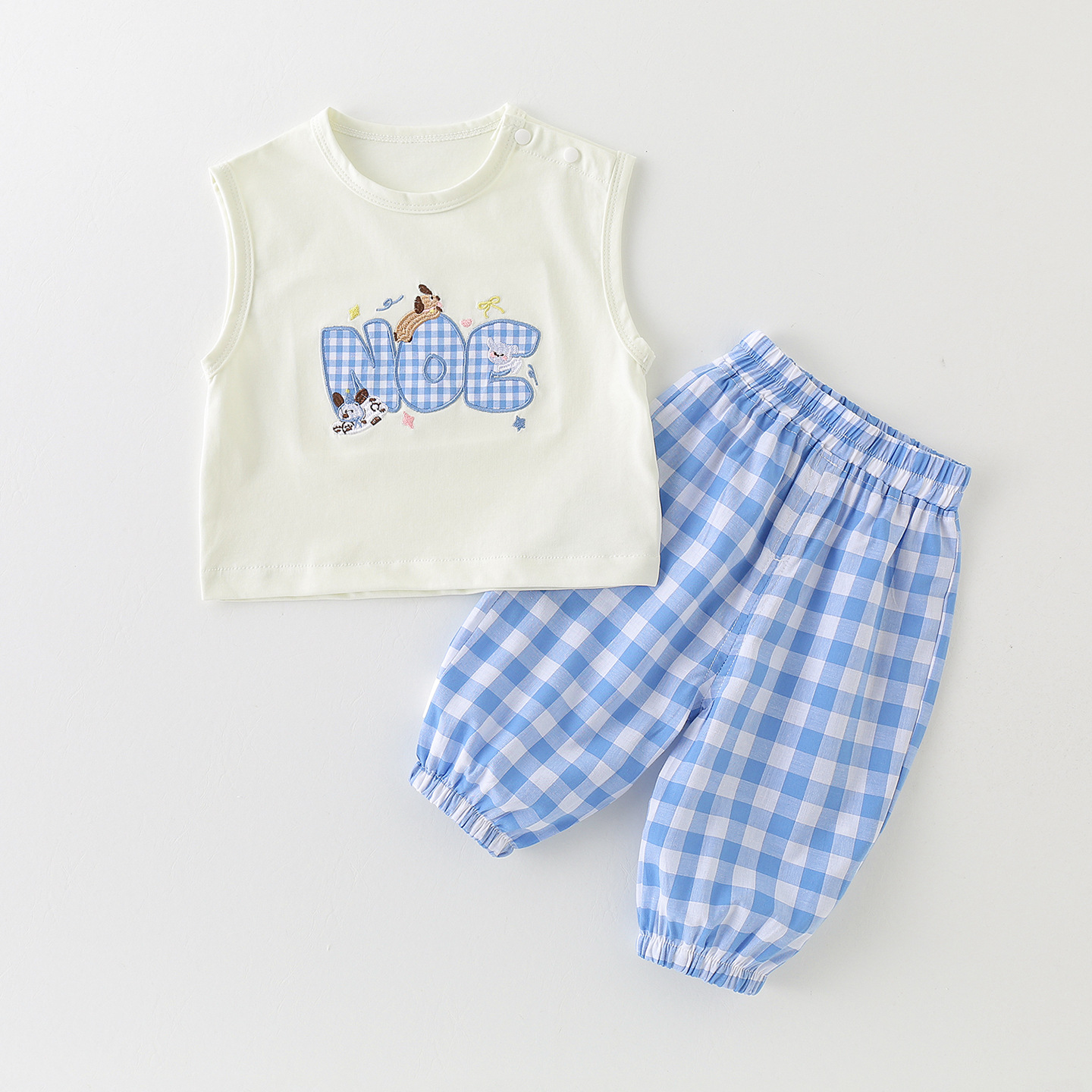 Children's Set Cartoon Dog Pure Cotton Short Sleeve T-Shirt for Baby Girls — image 7