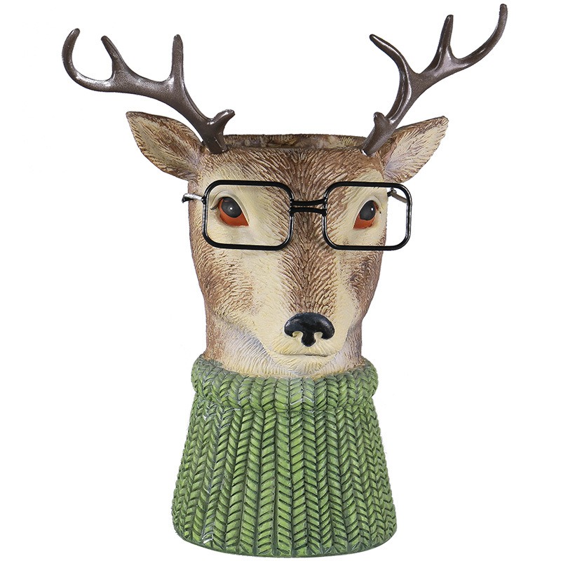 Outdoor garden animal flowerpot ornaments — image 1