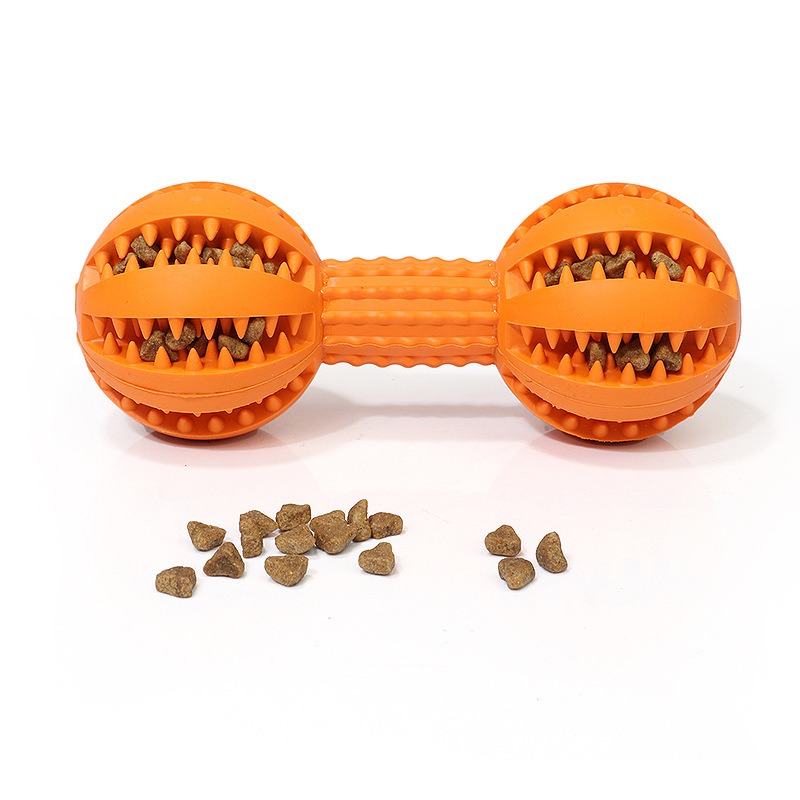 Dog Rubber Ball Dog Tooth Cleaning and Grinding Rubber Stoppable Snack Toy — image 3