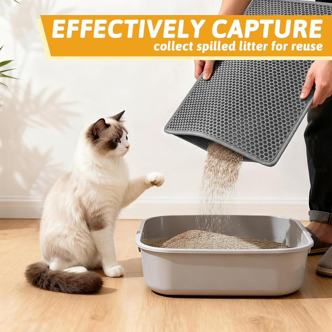 Manta de Limpieza para Gatos doble Capa Impermeable y Resistente a Orina 1 Unidad — imagen 3