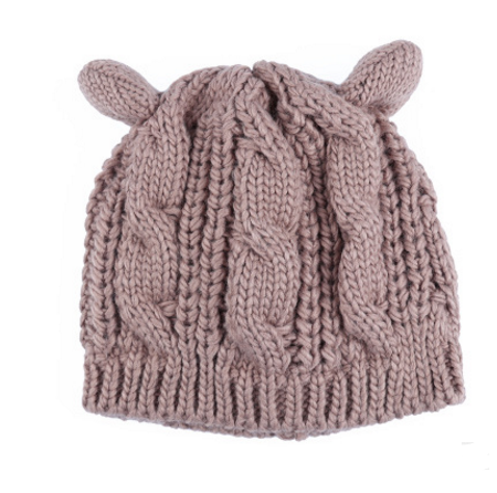 Gorro de Punto con Orejas de Gato, Otoño e Invierno — imagen 3