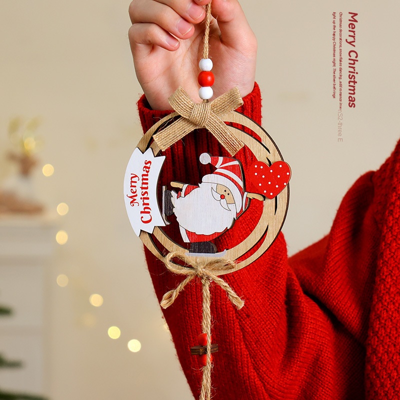 Decoraciones de Navidad de Madera Coloridas con Personajes Animados para Puertas — imagen 1