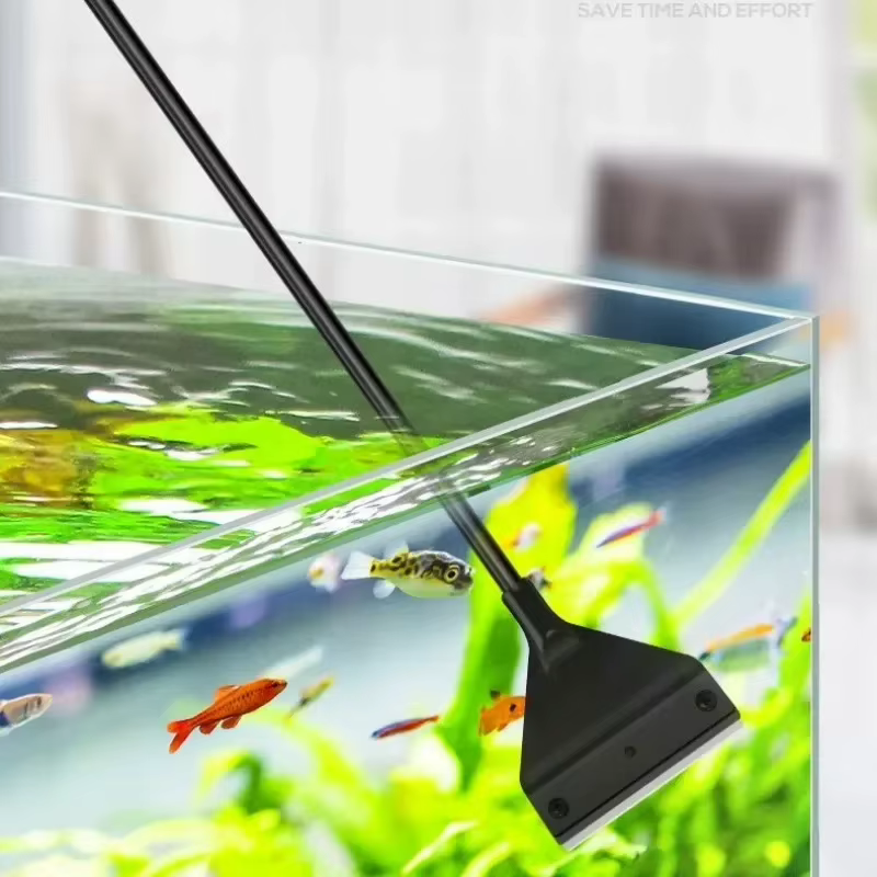 Herramientas de limpieza para acuario, removedor de algas plano de doble uso, raspador de algas para vidrio, herramientas de limpieza doméstica, accesorios para acuario — imagen 2