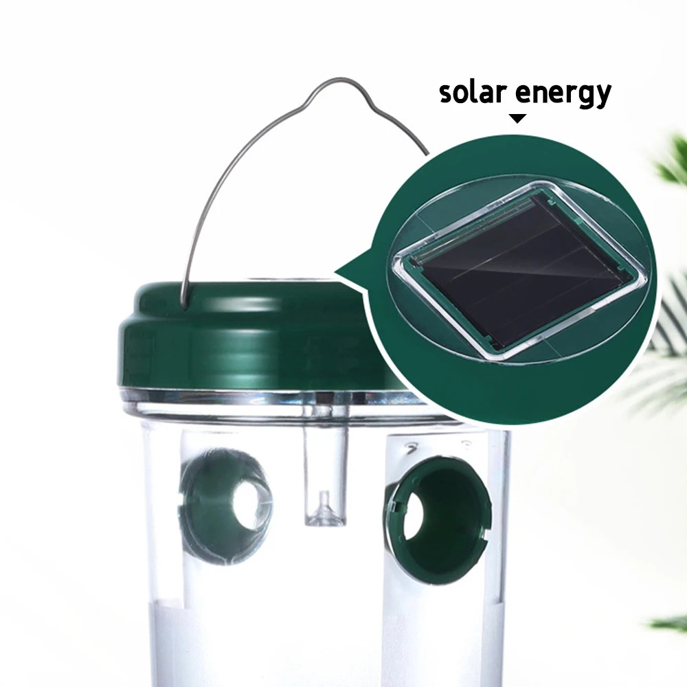 Solar Wasp Trap Waterproof Outdoor Hanging Trap Safe Non-Toxic Bee Hornet Traps Reusable Garden Fruit Fly Catcher — image 6