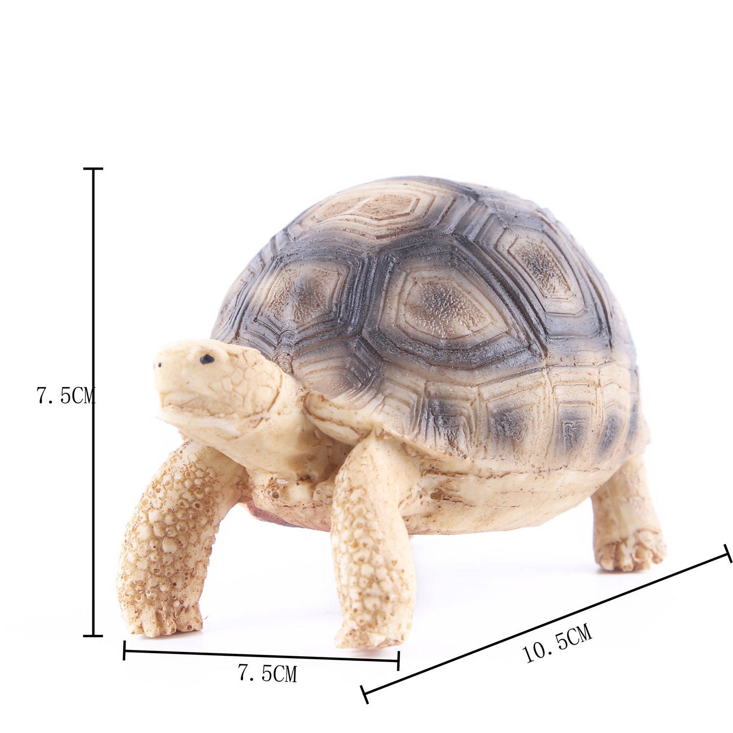 Decoraciones de arte en forma de tanque para peces con diseño de tortuga — imagen 3