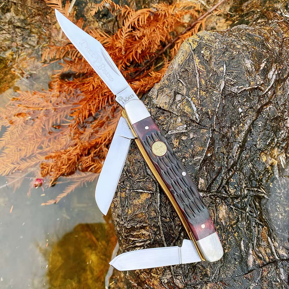 Watchman Knife Slip Joint Folding Blade Pocket Knives Classic Traditional Hunting Fishing Camping Tactical — image 4