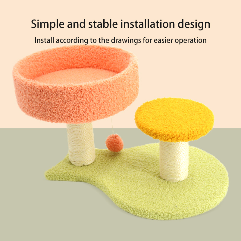 Cat Climbing Cat Nest Integrated Cat Stand Small Cat Tree Sisal Cat Toy Cat Jumping Platform Grab Board Cat Grab Column — image 5