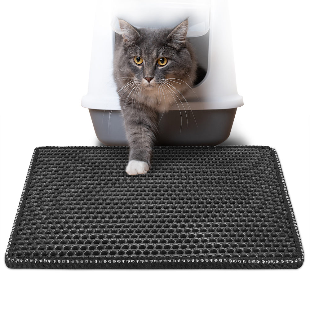 Manta de Limpieza para Box de Arena de Gato, Manta de Captura de Arena, Protección contra Salpicaduras y Filtro — imagen 1