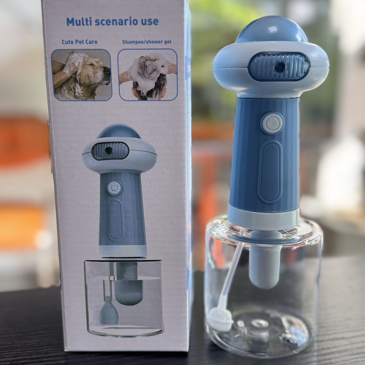 Pet Cleaning Bathing Automatic Pet Shower Foaming Machine Cat Dog Bath Solution Foaming Machine Electric Bubble Machine — image 4