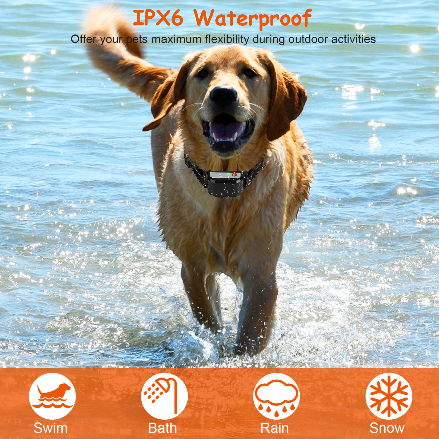 1 Juego de Cerca Inalámbrica para Perros con Alcance de 990FT, Collar de Entrenamiento con Control Remoto, Receptor Impermeable IPX6 con Niveles 0-9 de Sonido, Vibración y Descarga, Sistema Transmisor Recargable de 4 Canales — imagen 10