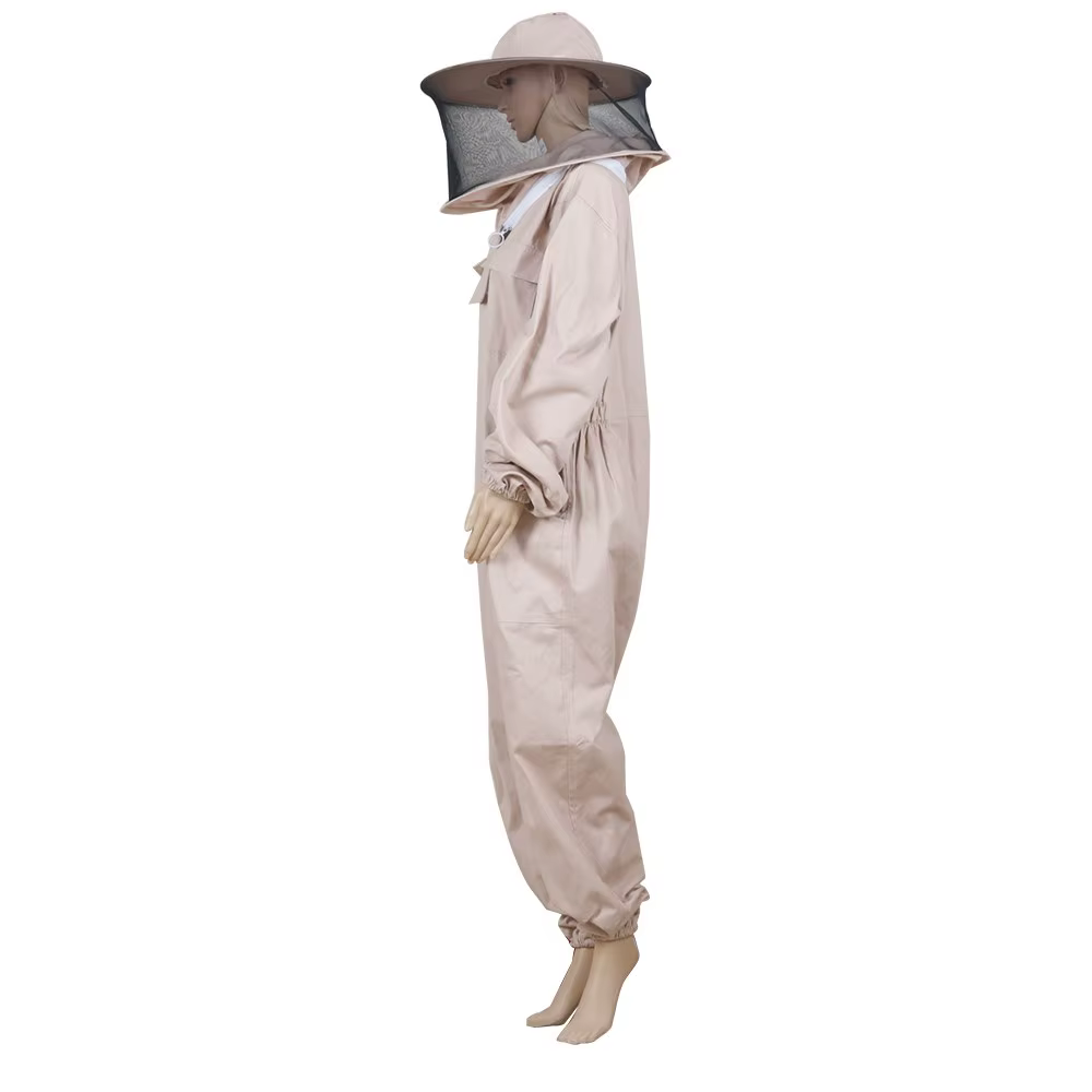 Beekeeping Clothing for Beek, Coffee Color, Overall Replacement Hat, Full Body Suit, Bee Clothes, Product for Beekeeping — image 3