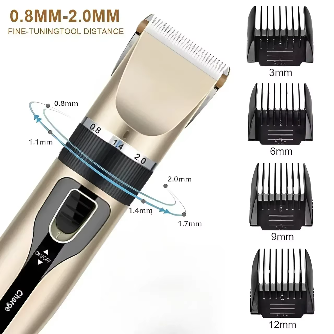 Home Electric Hair Clipper Set, Low Noise and Long Battery Life Hair Trimmer, USB Rechargeable Shaver and Hair Cutting Tool — image 5