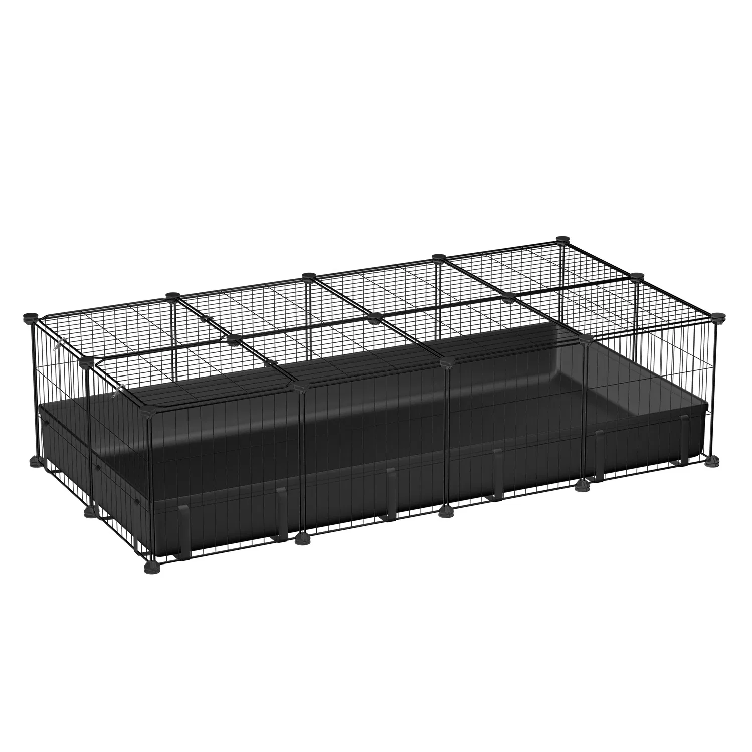 47x24x12" Guinea Pig Cage Small Animal Playpen DIY Metal Pet Enclosure with 20 Panels Waterproof Floor Mat for Hedgehogs Chickens Ducklings Rabbits Hamsters — image 15