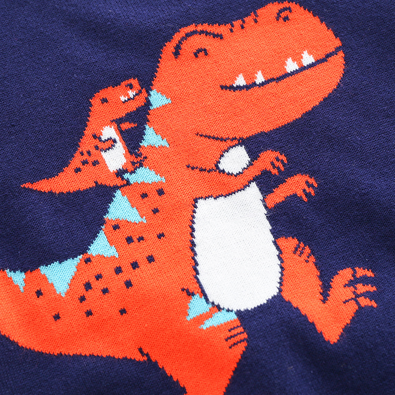 Casual Cartoon Dinosaur Crewneck Sweater for Boys — image 5