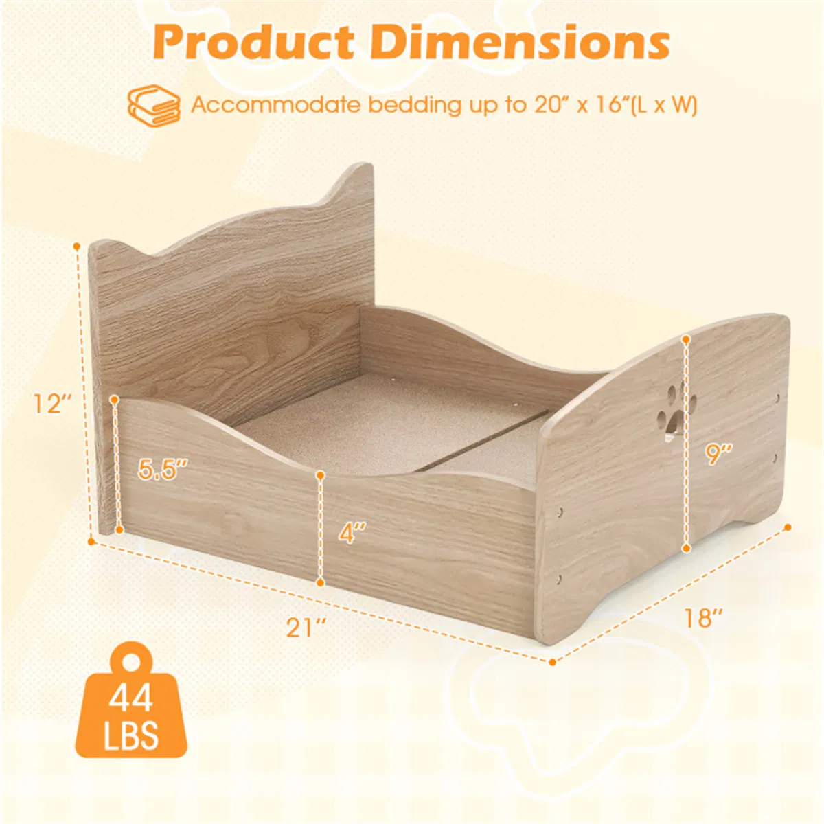 Elevated Pet Bed Frame 21" x 18" x 20" — image 6