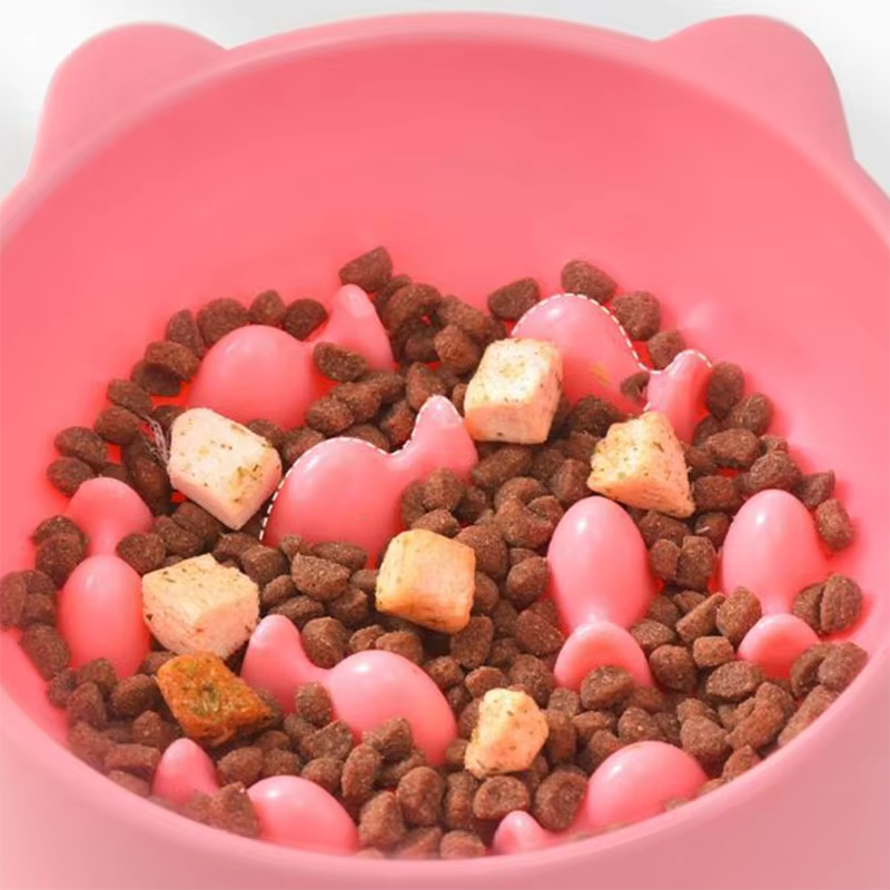 Comida Lenta para Perros y Gatos: Desecho con Soporte Cervical - Plato de Rompecabezas contra Engullidos Rápidos para Prevenir la Dilatación — imagen 4