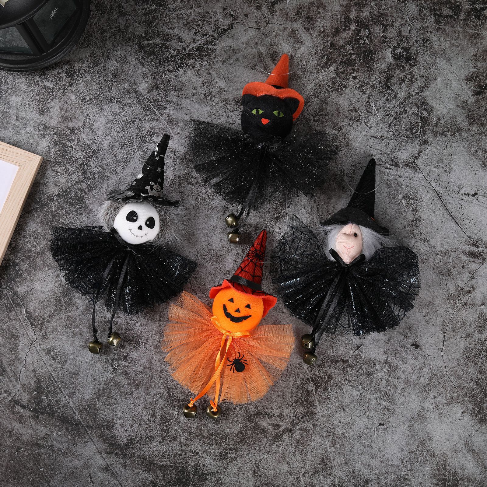 Halloween Decorations Party Bar Decor Pumpkin Ghost Witch Black Cat Hanging Ornaments Scary Witch Wall Hangings — image 3