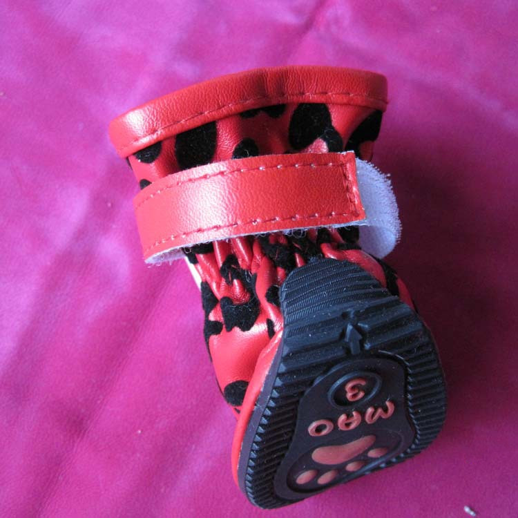 Nuevos Zapatos de Moda con Estampado de Leopardo para Mascotas en PU — imagen 6