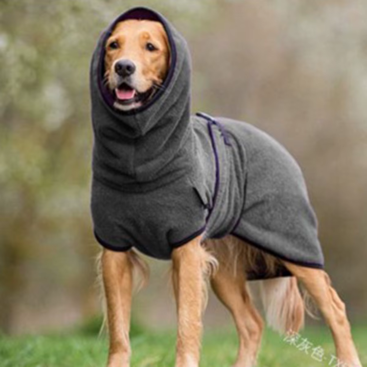 Generic Dog Winter Coat for Whippet, Greyhound Cosy Fleece Jumper, Jacket Lurcher and Clothe with Warm Lining, Adjustable Band M — image 2