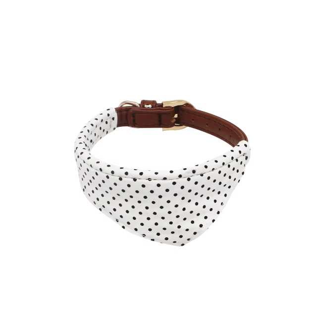 Collar y Guía para Perros Pequeños con Bandana de Cuero Suave, Adorno de Raso, Collar para Gatos - Perfecto para Chihuahuas y Animales de Compañía — imagen 11