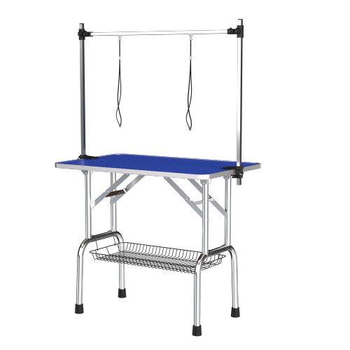 Mesa de Peinado para Mascotas Grandes con Brazos Ajustables y Grifos - 42 Pulgadas — imagen 13