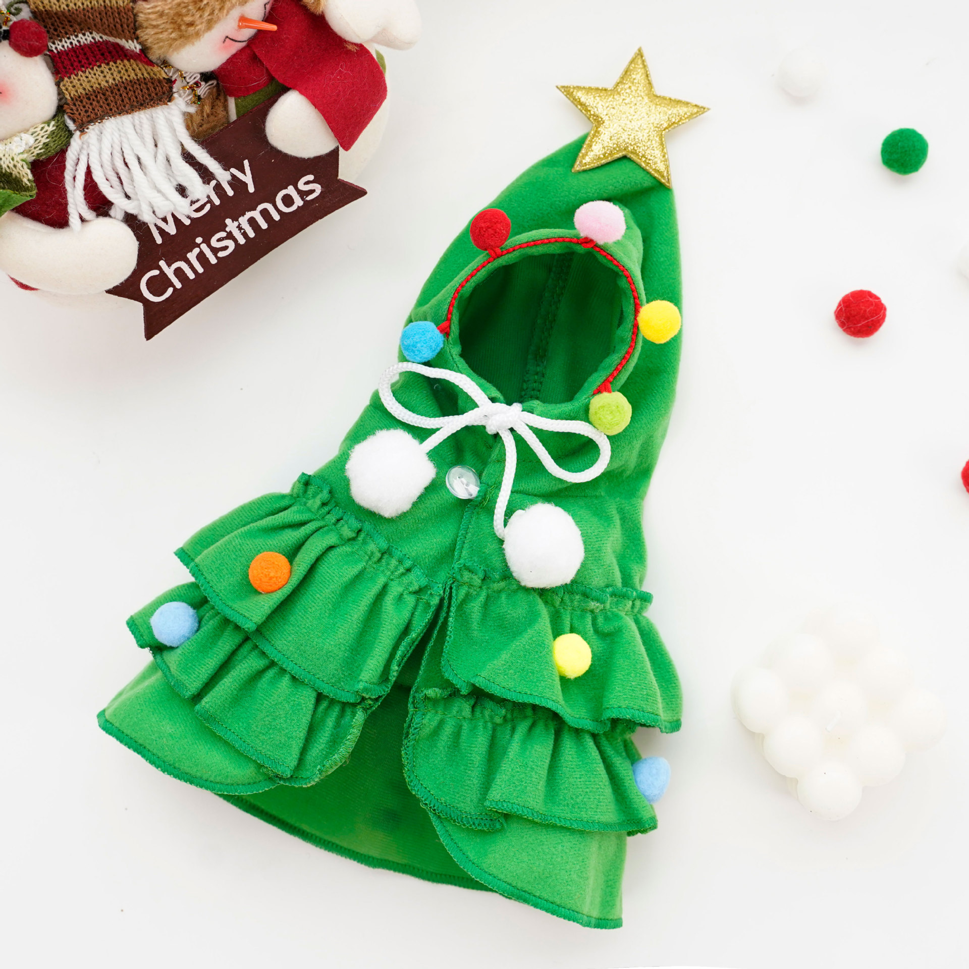 Christmas cloak pet dog transformation outfit — image 5