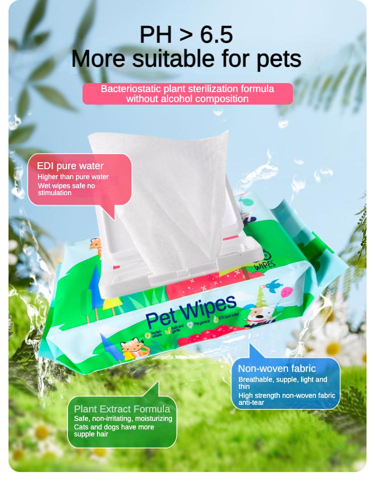 Limpieza para Perros y Gatos: Toallitas Hidratantes Sin Fragancia, Basadas en Plantas, Fáciles de Usar, Hiposensibles — imagen 13