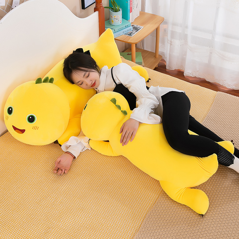 Party style Milk Dragon Plush Toy Doll Long Milk Dragon Doll Bedhead Hugging Sleeping Doll — image 3