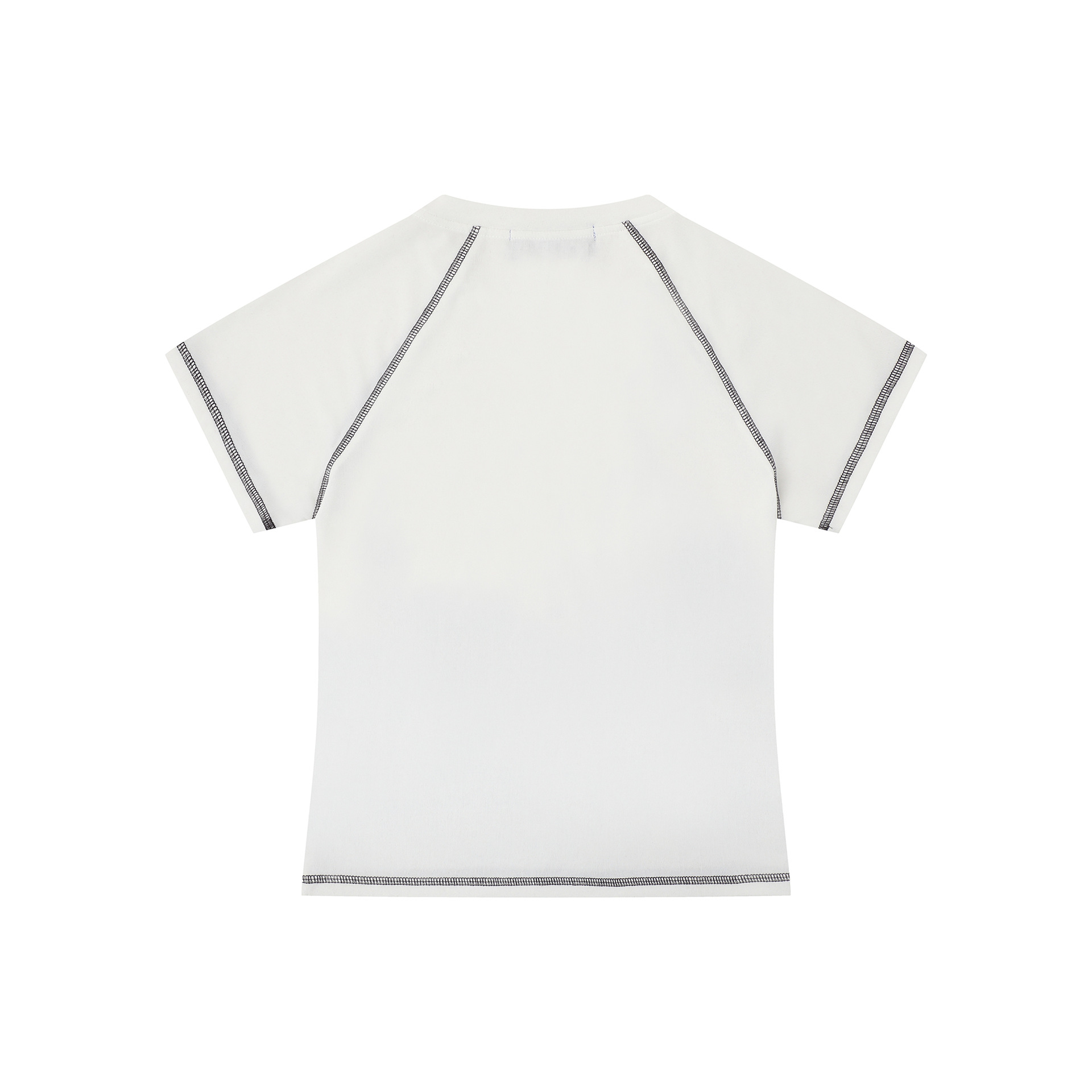 Camiseta con Estampado Artístico y Divertido de Perro, Cuello Henley, Costuras Visibles — imagen 2
