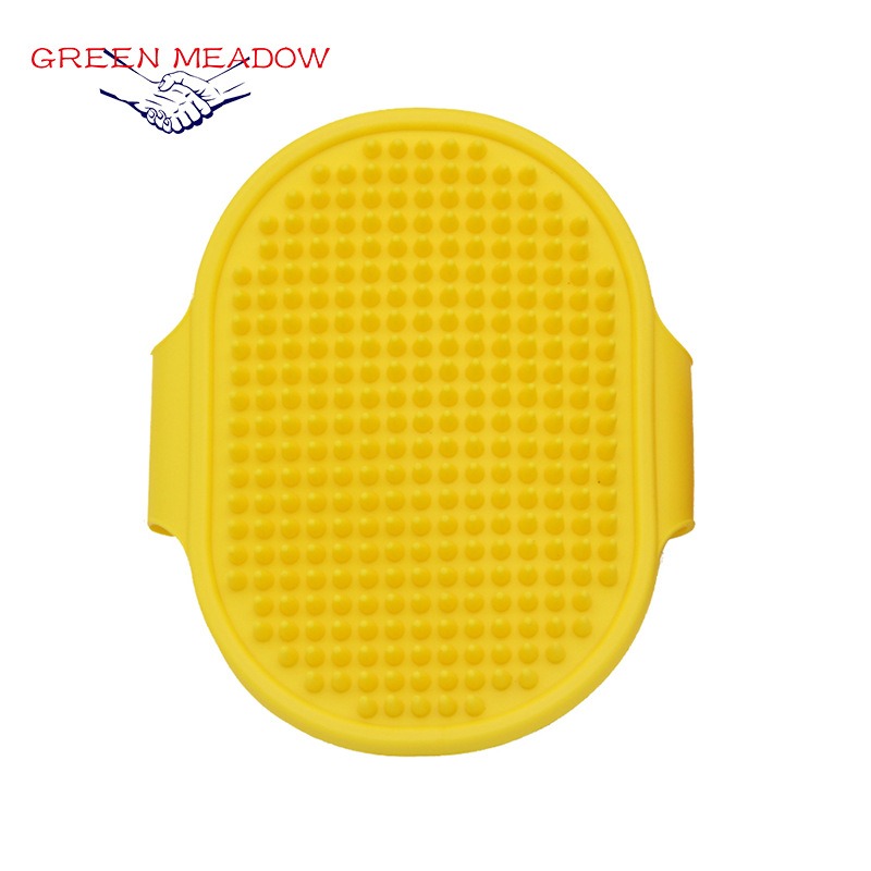 Pincel de baño para mascotas con masaje en silicona, peine de champú ajustable con anillo de goma — imagen 15