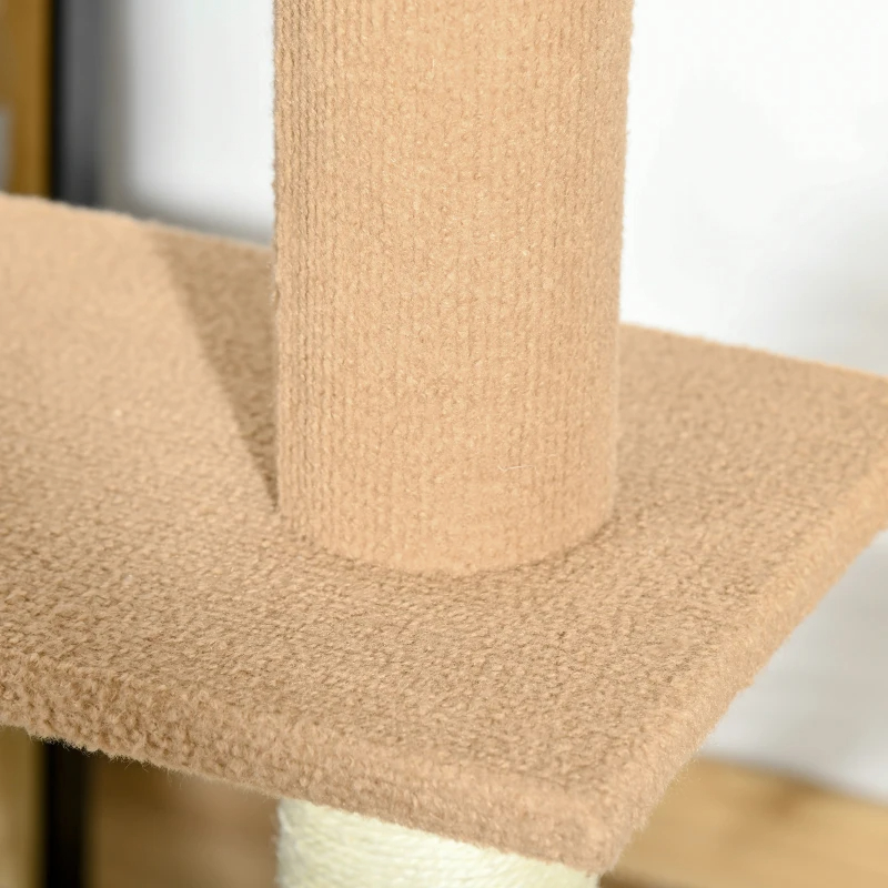 Árbol de Gatos de Techo a Suelo con Postes de Escalada de Sisal Cubiertos - Centro de Actividad para Gatos y Kitten — imagen 4